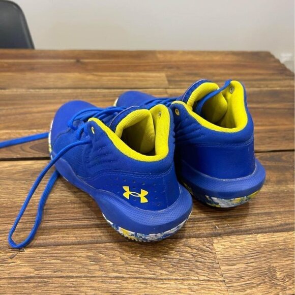 Under Armour basketball shoes! Royal blue/yellow. Size 3 youth. Excellent condit - Picture 2 of 10